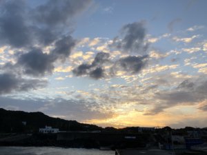 11月青ヶ島最終日の底土港