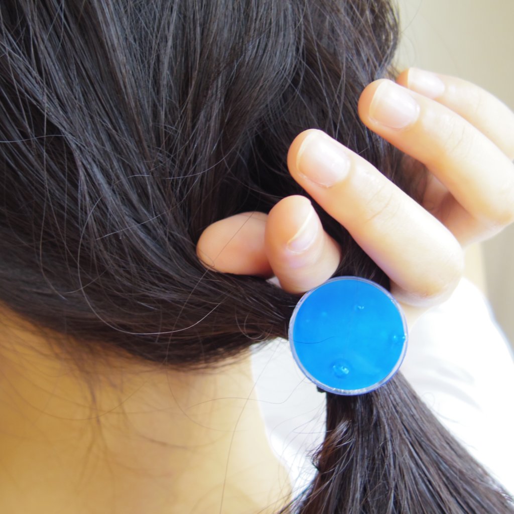 ヘアゴムのオススメな付け方②