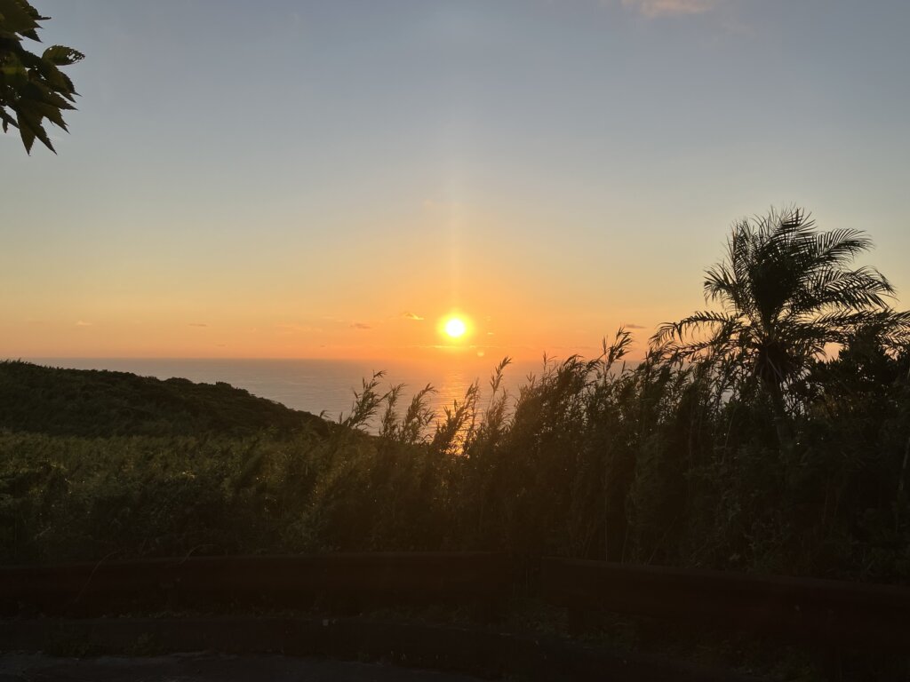 夕日