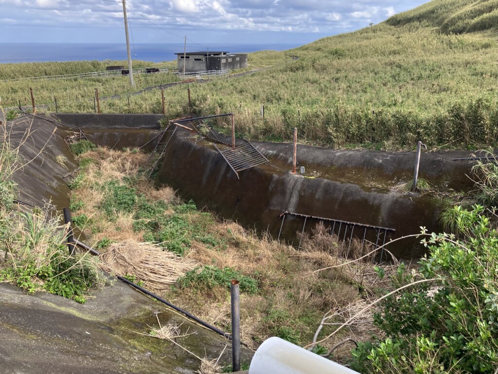青ヶ島、台風の爪痕