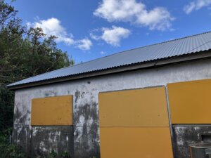 青ヶ島、台風の爪痕